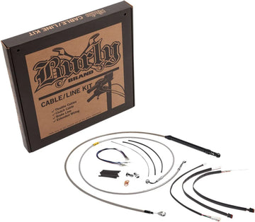 harley davidson flfb [BURLY BRAND] - Stuurkabel en remleidingset voor Burly Ape-sturen - 0
