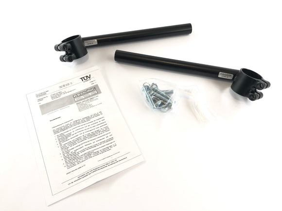 Fehling [stock goods] - Stummellenker, 7/8 inch zwart - 35 mm klemmen