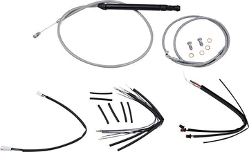 harley davidson flsl [BURLY BRAND] – Lenkerzug- und Bremsleitungs-Kit für Burly Ape Lenker
