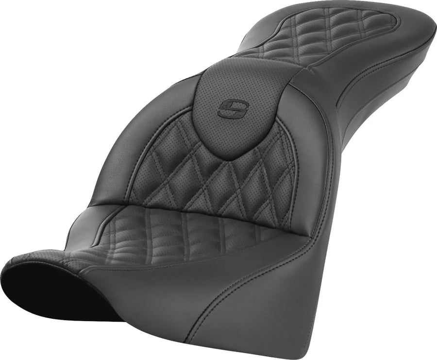harley davidson flde [SADDLEMEN] – Roadsofa™ Sitzbank mit Lattice Stitch
