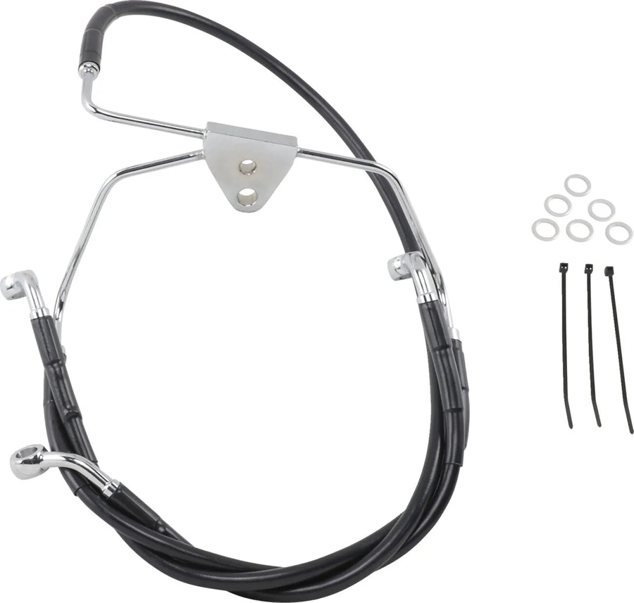 harley davidson flhtc [DRAG SPECIALTIES] – Edelstahl Bremsleitungs-Kit