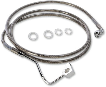 harley davidson fltr [DRAG SPECIALTIES] - Zestaw przedłużonych przewodów hamulcowych ze stali nierdzewnej