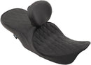 harley davidson touring [DRAG SPECIALTIES] – Vorne positionierte 2-Up Touring-Ledersitzbank mit niedrigem Profil-3