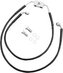 Harley Davidson Fxdwg [DRAG SPECIALTIES] – Verlängertes Bremsleitungs-Kit aus schwarzem Vinyl