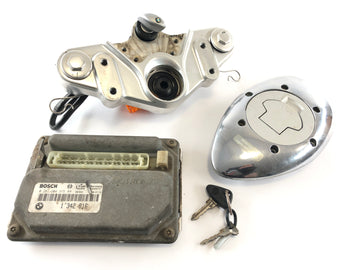 BMW R 1200 C 259C [1998] - Upper fork bridge with lock set and control unit