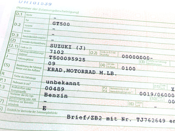 Suzuki GT 500 [1978]  - 新绘制的框架