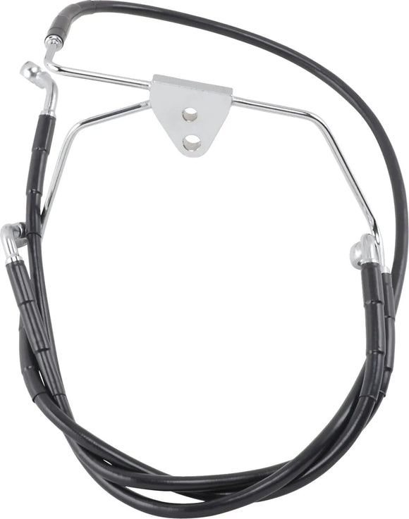 harley davidson flhtcui [DRAG SPECIALTIES] - Extended Black Vinyl Brake Line Kit