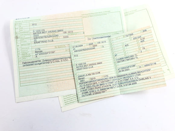 BMW R 1200 GS R12 K25 [2003] - Rahmen mit Papieren