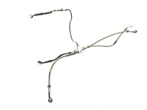 BMW R 850 C 259C [1999] - Linha de freio trançada em aço na linha ABS dianteira