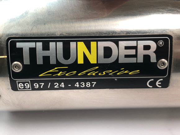 Aprilia RSV 1000 RP Mille [2001] - Eksoslyddemper Thunder Eksklusivt rustfritt stål med ABE