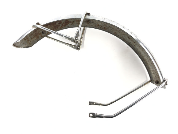 Triumph Bonneville T140V [1976] - Hoja de protección en la parte delantera con guardabarros de soporte de soporte