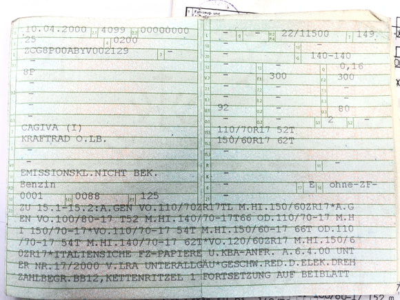 Cagiva Mito 125 EVO 8p [2000] - Frame 22KW - in piedi rotto