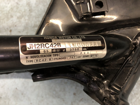 Honda CB 750 RC42 [1996] - рама с бумагами