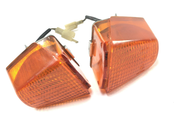 Kawasaki GPZ 1000 RX ZXT00A [1986] - Blinker Paar Blinkleuchte Indicator vorne Verkleidungsblinker