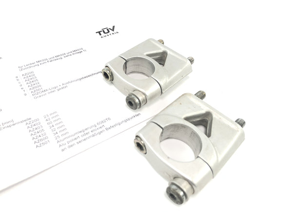 Ducati Monster S4R M4 [2004] - Lenkerklemmbock Lenkerbock Lenkerhalter Riser Paar