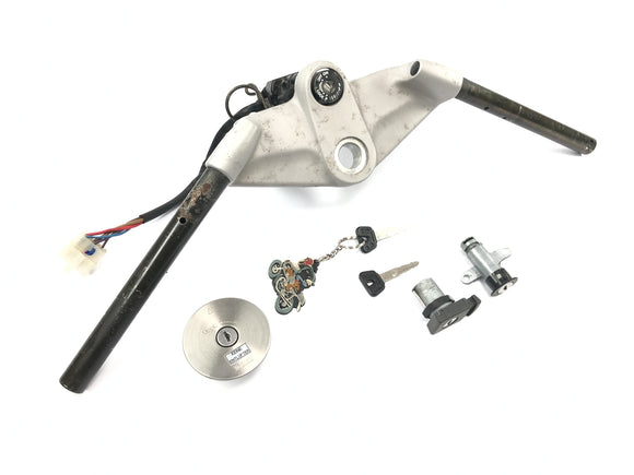 Yamaha GTS 1000 4FV [1997] - puente de horquilla con manubrio juego de cerradura de encendido con tapa de depósito