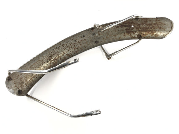 Triumph Bonneville T140V [1976] - Hoja de protección en la parte delantera con guardabarros de soporte de soporte