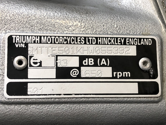 Triumph Speed ​​Triple T509 [1998] - Frame met papieren