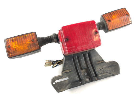 ヤマハXT 600 Zenere 34L [1985]  - ターン信号とテールライト付きナンバープレートホルダー