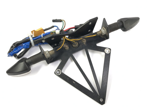 Kawasaki Z 1000 ZRT00A [2006] - Support de plaque d'immatriculation avec clignotants LED et résistances