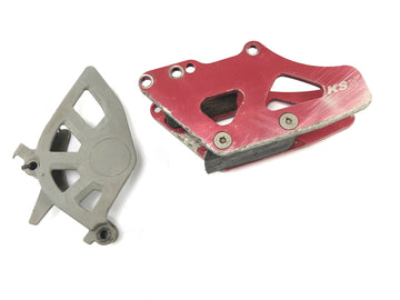 Honda CRF 450 R [2007] - Ritzelabdeckung mit Kettenschutz Kettenführung Kettenleiter