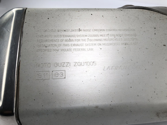 Moto Guzzi Stelvio 1200 4V [2009] - Udstødning Silencer Output System