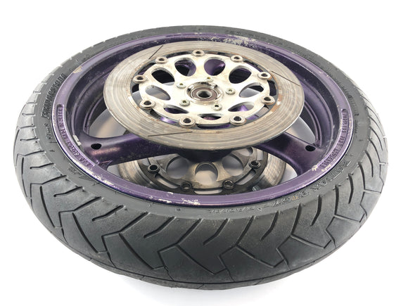 スズキGSX -R 1100 W GU75 C [1993]  - 摩耗の兆候がある前輪リムホイール