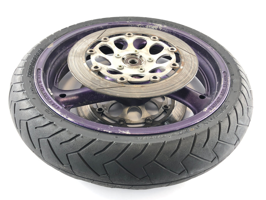 Suzuki GSX -R 1100 W GU75 C [1993] - Rueda de la rueda delantera con signos de desgaste