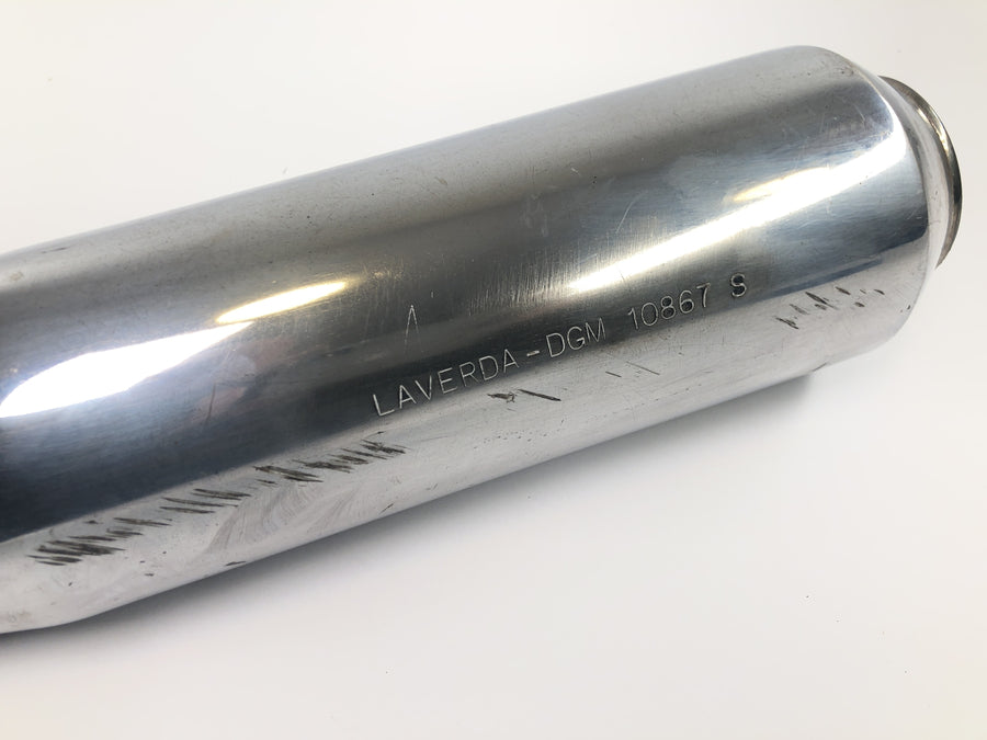 Laverda 1000 [1978] - Auspuff Schalldämpfer Endschalldämpfer Auspufftopf chrom links