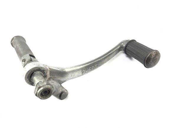 Ducati SL 600 Pantah [1982] - подножки водителя с рычагом передачи и тормоза