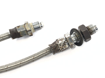 Triumph Bonneville T140V [1976] - Línea de freno en la flexión de acero delantero - 0