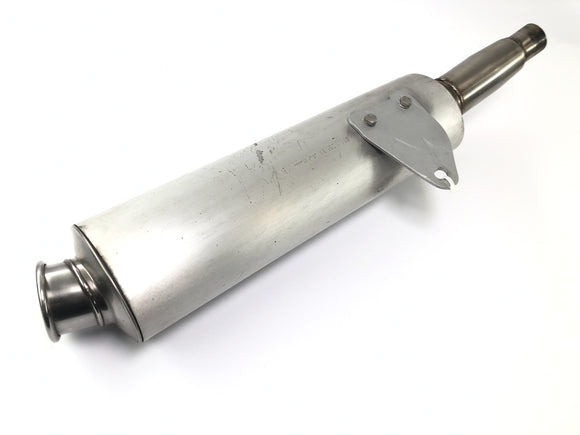 Ducati Monster M600 [1995] - Pakokaasupäästövaimentimen äänenvaimentimen oikealla puolella kulumismerkkejä