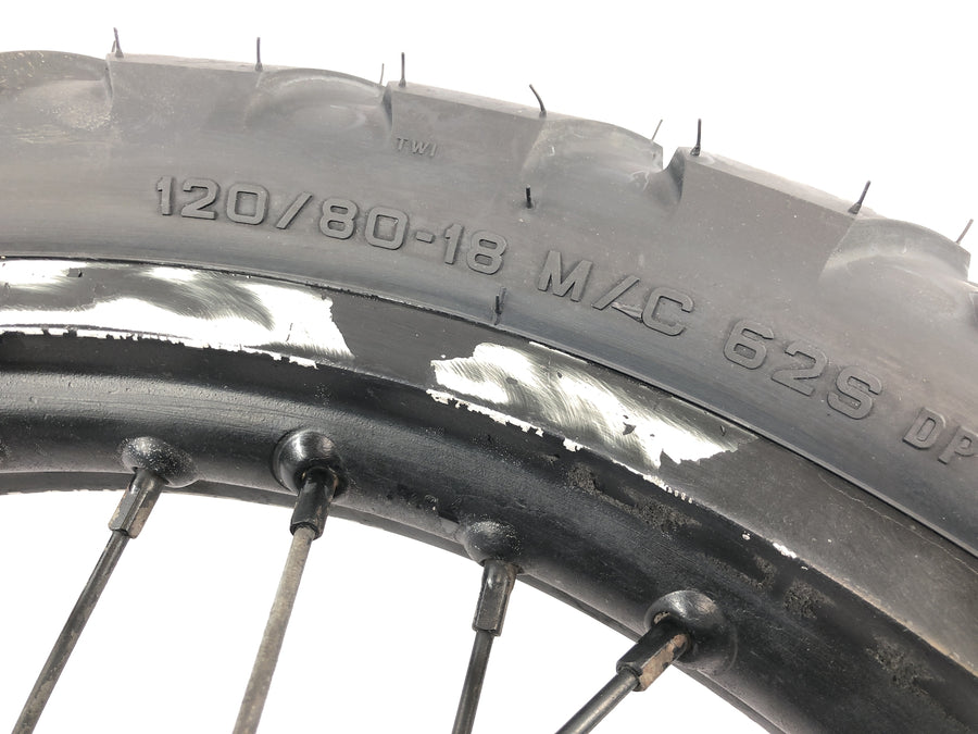 Beta RR 125 [2018] - Obręcz koła tylnego z tarczą hamulcową i kołem łańcuchowym 18 cali