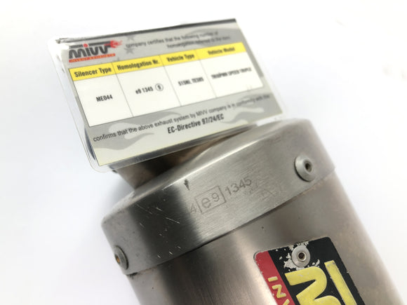 Triumph Speed Triple 1050 515NJ [2007] - Silenziatore di scarico posteriore sinistro MIVV con certificato