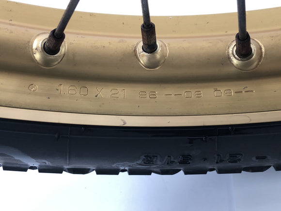 Yamaha XT 600 Z Ténéré 55W [1986] - ráfku předního kola s brzdovým disku Enduro 21 palců