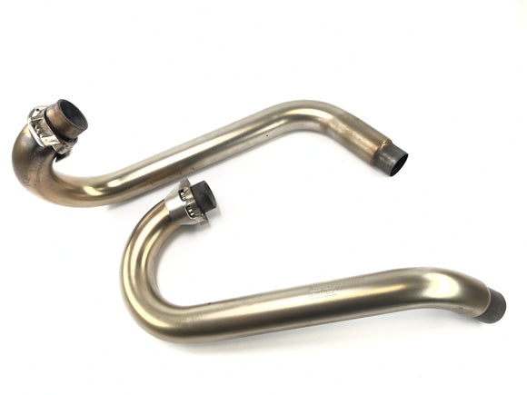 Moto Guzzi Stelvio 1200 4V [2009] - eksosrørmanifold Rør rustfritt stål venstre og høyre