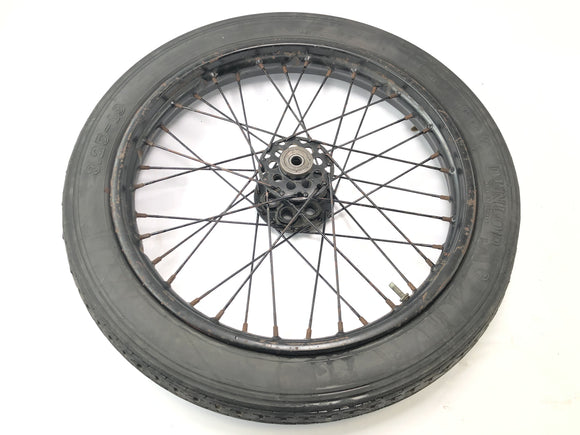 DKW NZ 250 [1938] - Roue arrière avec rayons et moyeu