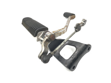 YAMAHA XVS 650 Drag Star VM03 [2001] - Stuurprogramma's voetrestistratie aan de linkerkant met schakelpedaal en frame - 0