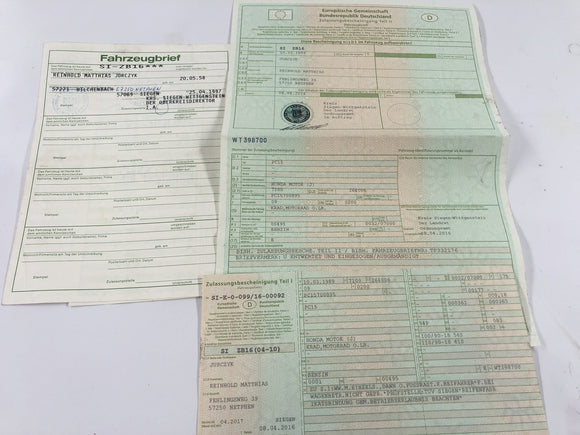 Honda XBR 500 PC15 [1989] - Rahmen mit Papieren