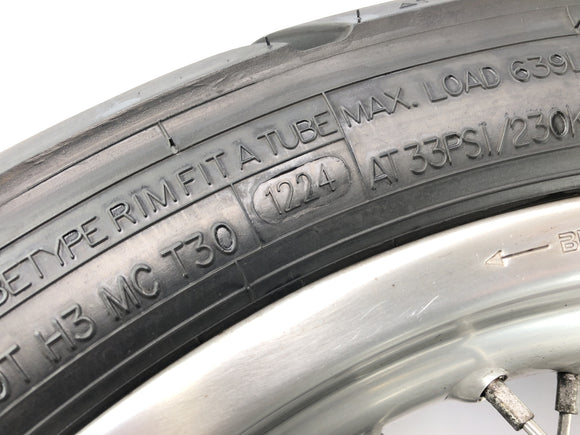 BMW F 650 GS R13 [2002] - borda da roda traseira com roda de corrente e disco de freio 3.0x17 "