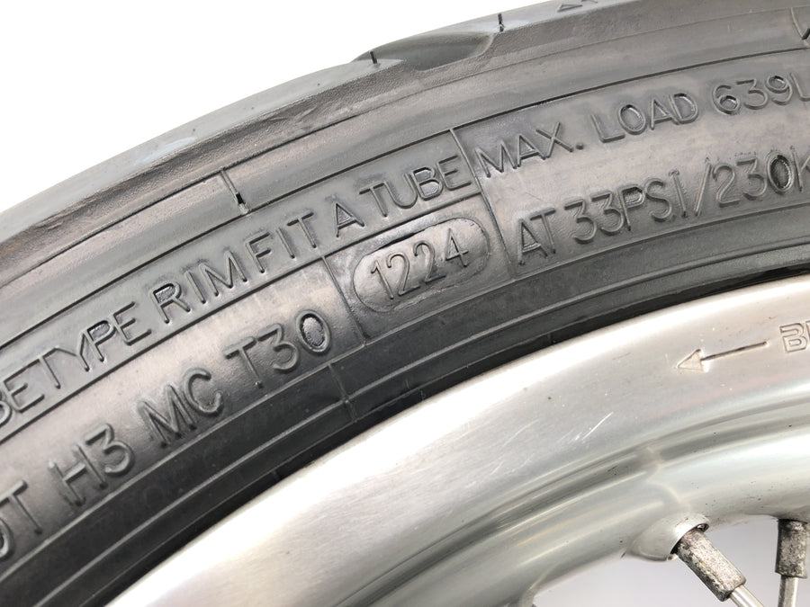 BMW F 650 GS R13 [2002] - Rimbre de la rueda trasera con rueda de cadena y disco de freno 3.0x17 "