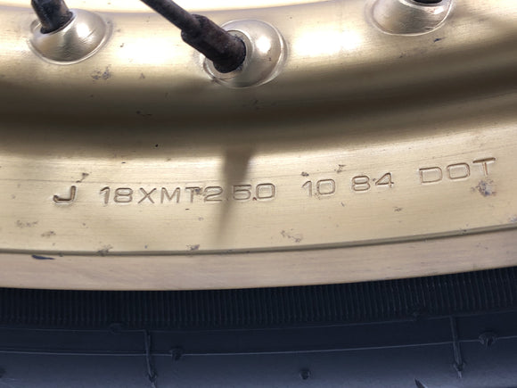 ヤマハXT 600 Zテネレ55W [1986]  - 背面にチェーンホイールが付いた後輪のリム