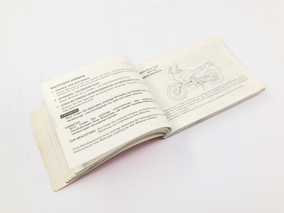 Honda XRV 750 Africa Twin RD04 [1990] - Fahrerhandbuch Bedienungsanleitung
