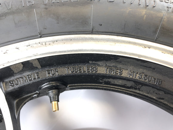 Yamaha FJ 1100 47E [1985] - обод заднего колеса с тормозным диском и цепным колесом