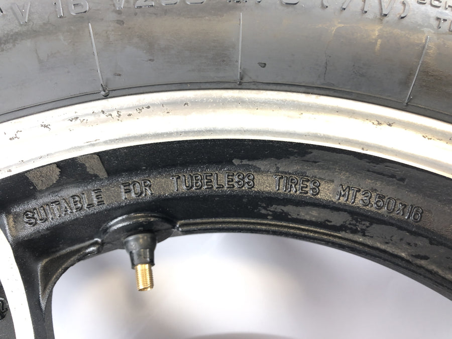Yamaha FJ 1100 47E [1985] - Hinterrad Rad Felge hinten mit Bremsscheibe und Kettenrad