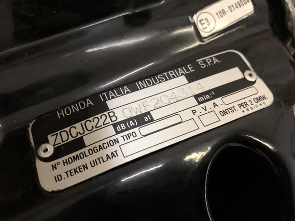 Honda NSR 125 JC22 [1998] - quadro com papéis