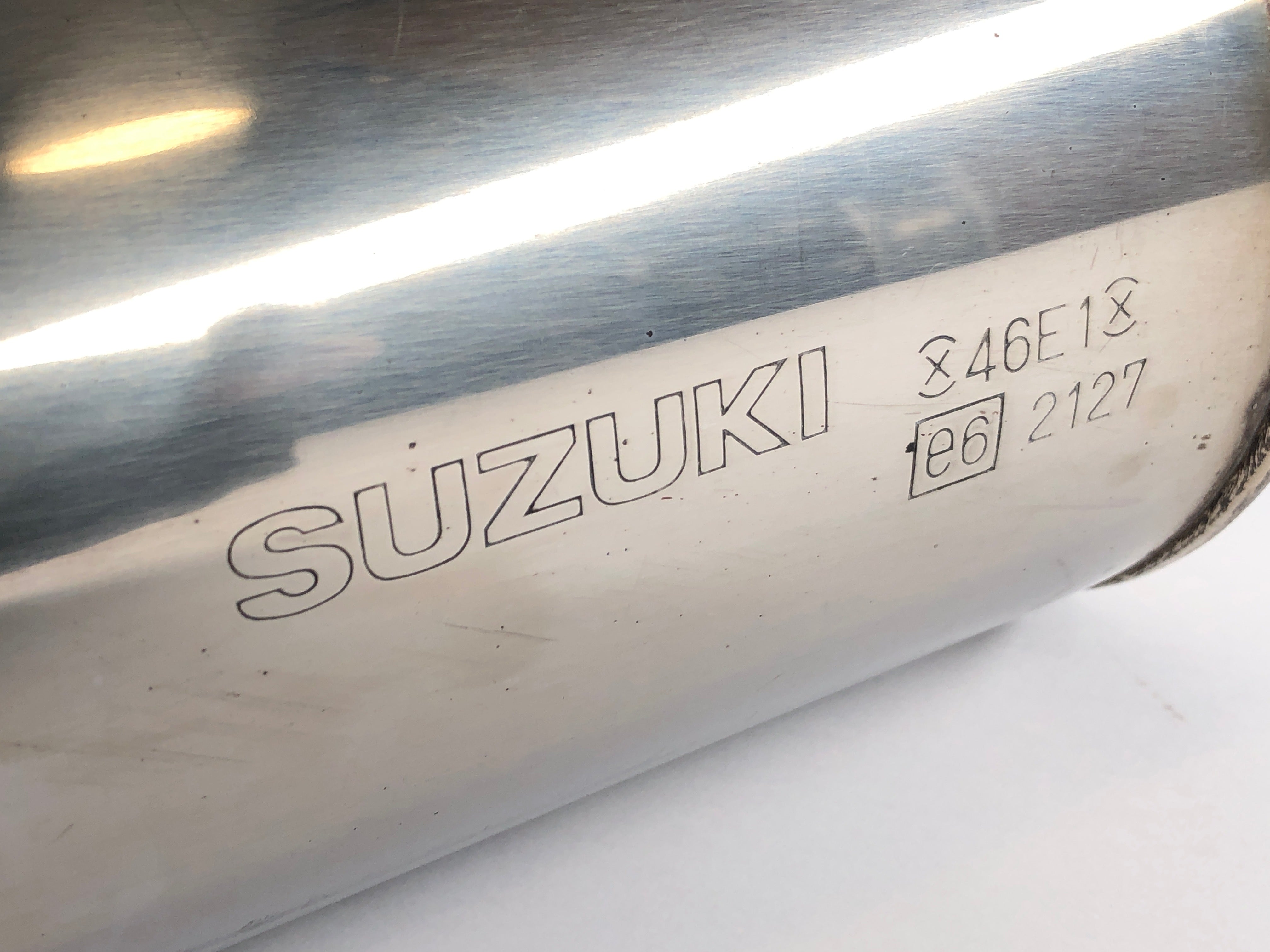 SUZUKI GSX -R 1100 W GU75 C [1993] - Silencer Uitlaat links origineel