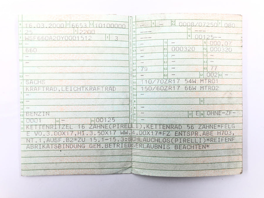 サックス ZX 125 [2000] - 紙付きフレーム