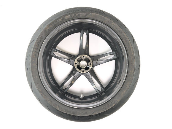 Triumph Speed Triple 1050 515NJ [2007] - cerchio ruota posteriore nero a 5 razze alluminio 5,50 x 17"