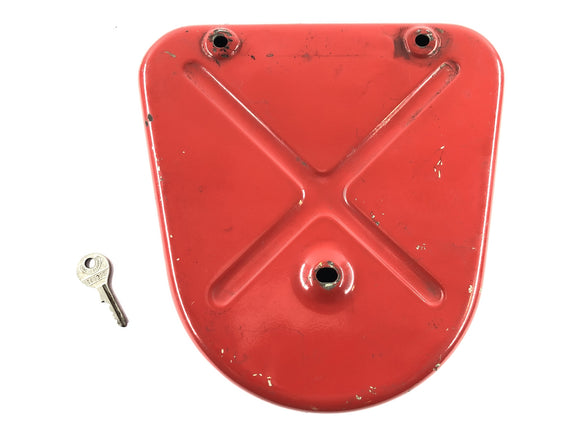 Moto Guzzi V7 Special [1971] - Seitendeckel Werkzeugfachdeckel verschließbar mit Schlüssel